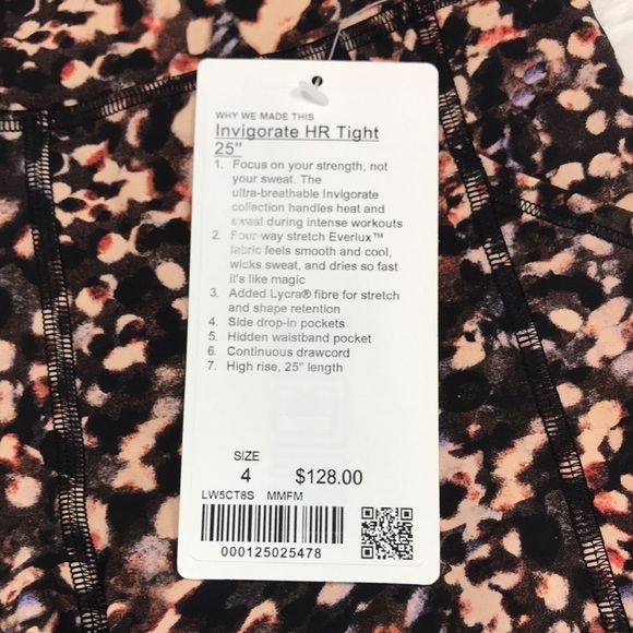 NWT Lululemon Invigorate HR Tight Motion Flux Multi - Picture 2 of 5